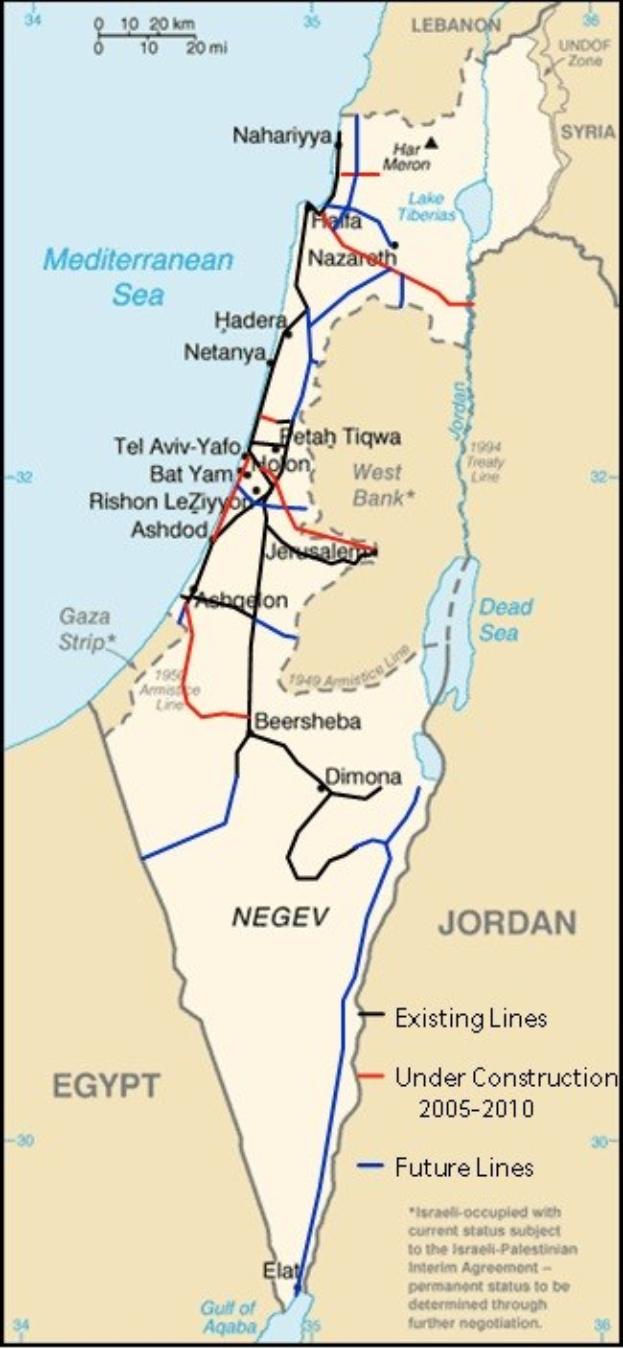 Detailierte Karte von Israel und Palästina mit Text und Linien, die das Ausmaß ihres Konflikts anzeigen, einschließlich geografischer Merkmale und territorialer Informationen.